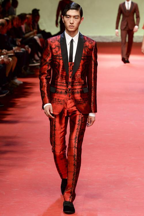 D&G2015春夏男裝 又揭中國鮮肉男模新面孔